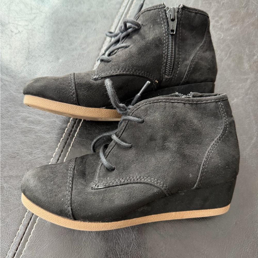 Mad Love - Girl’s Black Lace-Up Boots